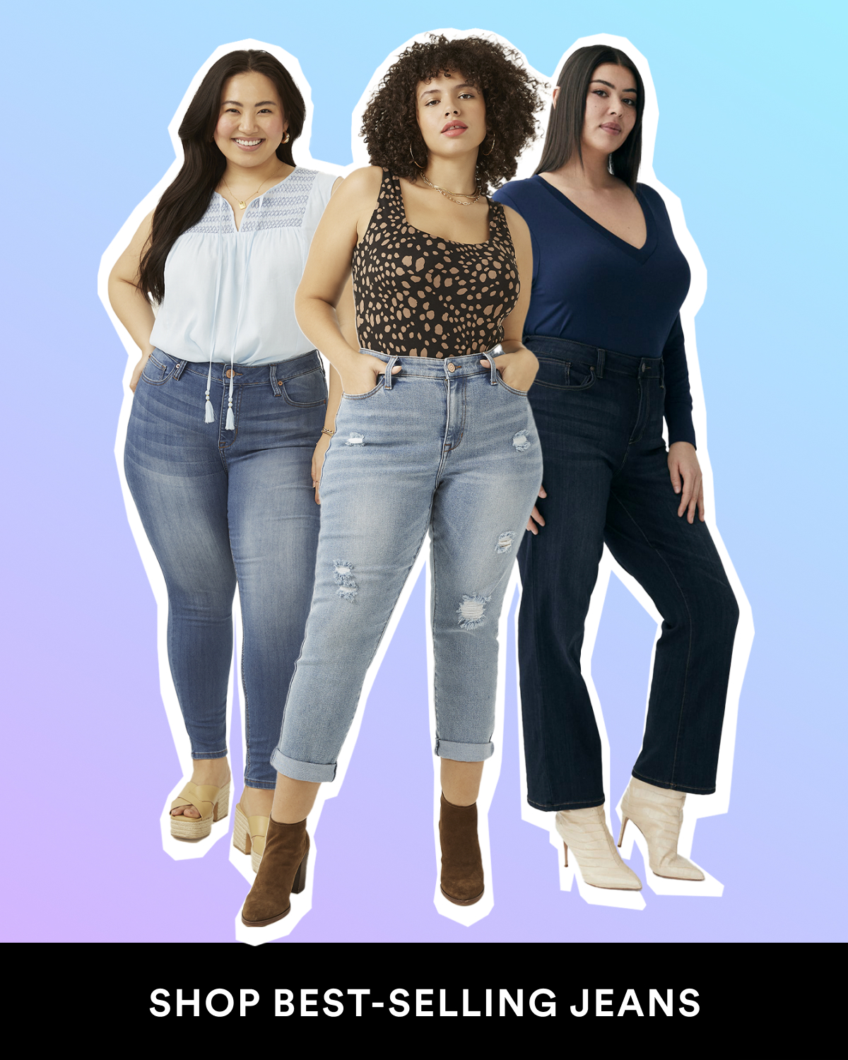 Women's Stretch Denim Jeans Fashion Designer Skinny Long Pants (Plus S –  International Women's Clothing - Women's fashion designer plus size clothes